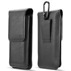Premium Triple Slot Vertical Leather Pouch Case (6.5 inch & Above Screen Size) -