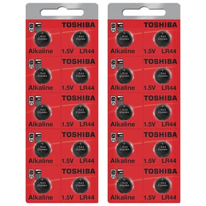 Toshiba LR44 AG13 1.5V Alkaline Button Cell Battery (20 Batteries) - Picture 1 of 2