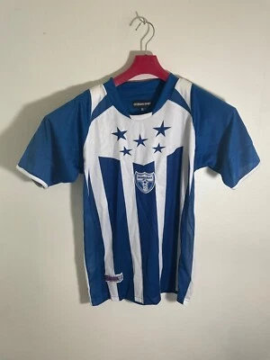 Camiseta de fútbol Honduras azul y blanco a rayas Catracho Sport XL para hombre poliéster Foto 1 de 3