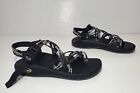 Womens Chaco Zx3 Classic Scatter Black/White Sport Sandals Size 8 J106592 