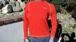 Camiseta Craghoppers CKT517 Dynamite Roja NLife Barnaby Girls LS - Imagen 1 de 3