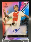 David Neres 2022-23 Topps Finest UEFA Red Refractor Autograph Auto 5/5