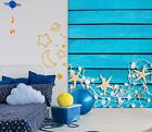 3D Wood Plank Starfish I900 Wallpaper Mural Self-adhesive Removable Sticker Erin