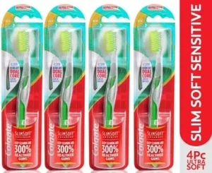 Colgate Slimsoft Advanced (Pack Of 4) Ultrasoft Toothbrush 4pc, - Picture 1 of 4