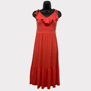 Sofia Vergara ärmelloses Kleid koralle selbstbindend Größe XS neu ohne Etikett - Bild 1 von 6