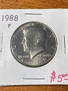 1988-D Kennedy Half Dollar, unCirculated NICE ! - Picture 1 of 2
