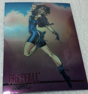 1994 WindStorm Card #36 FREEFALL by Campbell VF/NM foil finish front - Picture 1 of 2