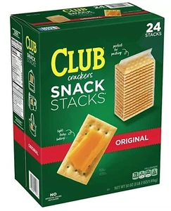 Keebler Club Cracker, Kellogg's Club Crackers, Snack Stacks, 2.08 oz., 24 pk. - Picture 1 of 2