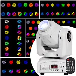 120W 2 IN 1 Moving Head Light DMX 8 Colors Beam + 8Gobos Disco Lights W/Remote - Picture 1 of 6