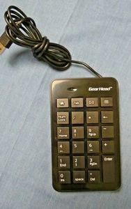 Gear Head Black USB Connected 23-Key Numeric Keyboard KP2300U FREE SHIPPING - Picture 1 of 7