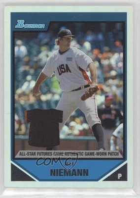 2007 Bowman Draft Prospects Futures Game Jersey /99 Jeff Niemann #BDPP83 Patch - Image 1 of 2