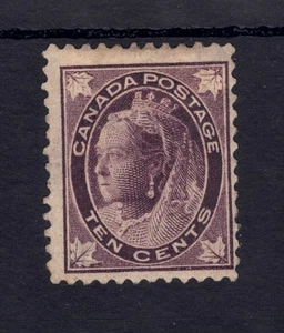 CANADA Scott # 73, MINT / F - VF / Hinged 10¢ Queen Victoria! SCV $600.00 - Picture 1 of 2