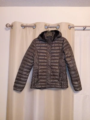 32 Degrees Women's Down Puffer Jacket Size XS Gray, silver Long Sleeves Hooded  - Image 1 of 4