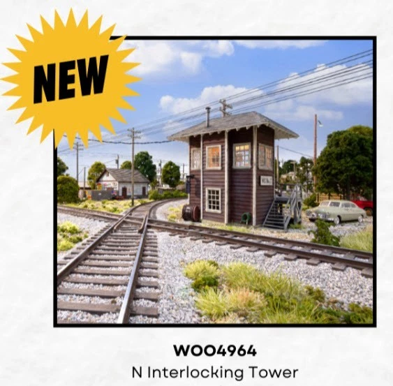 WOODLAND SCENICS (N) 4964 TORRE DE ENCLAVAMIENTO CONSTRUIDA Y LISTA - NUEVO Foto 1 de 1