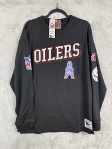 Mitchell & Ness Houston Oilers Training Camp LS T-Shirt Größe Large neu mit Etikett - Bild 1 von 5
