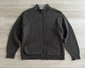 Woolrich Made in USA 90s Drivers Knitted Vintage M Wool Blend Boa Lined - Picture 1 of 7