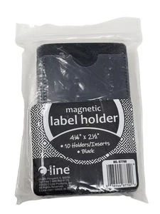 Soporte magnético para etiquetas C-Line 4,25 x 2,5 pulgadas paquete de 10 insertos para etiquetas suministros de oficina - Imagen 1 de 2