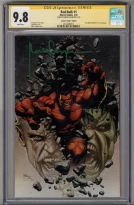 RED HULK #1 CGC 9.8 SS SIGNED MICO SUAYAN VIRGIN VARIANT COVER POP 12 RARE - Picture 1 of 4