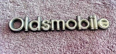 Genuine GM 77-90 Oldsmobile Models 5" Trunk Chrome Nameplate Emblem Ornament - Image 1 of 4