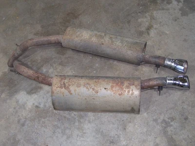 original 1998 Jaguar xj8 right/left muffler set #NNC6784AE/NNC6785AE - Image 1 of 4