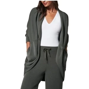 SPANX Airluxe Verde Caccón Frente Abierto Cárdigan Mujer M/L Athleisure Comfort - Imagen 1 de 9