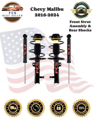 FCS Auto Parts Premium Front Strut and Rear Shocks For Chevy Malibu 2016-2024 - Image 1 of 4