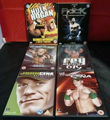 WWE Superstar Six DVD Set. Hogan Rock Edge Cena Mysterio - Image 1 of 4