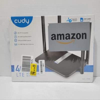 Roteador Wi-Fi banda dupla Cudy 4G LTE AC1200 LT500 V2.0 - Imagem 1 de 4