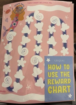 Таблица приучения русалки к горшку для девочек ясельного возраста — наклейка для приучения к горшку... - Изображение 1 из 2