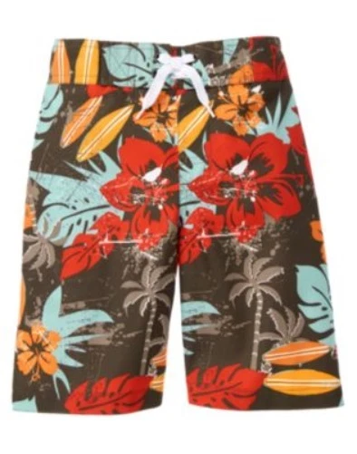 GYMBOREE SWIM SHOP SURFBOARDS N HIBISCUS FLOWER SWIM TRUNKS 3 4 5 6 7 10 12 NWT - Image 1 of 1