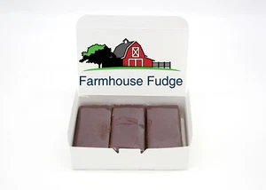 Farmhouse Fudge: Peanut Butter Chocolate Fudge 3 Piece Box - Picture 1 of 6