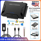 USB 3.0 to IDE/SATA External Hard Drive Reader 2.5/3.5 HDD SSD IDE Power Adapter