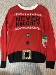 Amscan Adult Unisex Ugly Christmas Sweater - 100% Acrylic - Adult Small - Picture 1 of 4