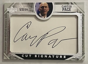 CARTER PAGE AUTO 2020 LEAF DECISION CUT SIGNATURE AUTOGRAPH CARD HISTORIC ERA - Bild 1 von 2