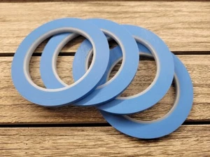 4-PACK 3M Scotch High Temp Tape 4737S, Vinyl, Blue, 1/4" x 36 yd 5.4 mil NEW  - Picture 1 of 10