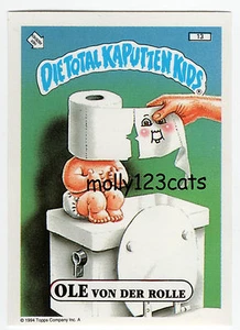 Die Total Kaputten Garbage Pail Kids GPK Topps alemán 1994 #13 Ole Von Der Rolle - Imagen 1 de 1