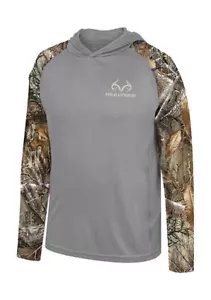 New w/Tags Realtree Charcoal Camo Camouflage Lightweight Hoodie 2XLT Tall - Picture 1 of 6