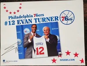 Evan Turner Autograph 8x10 Promo NBA Philadelphia 76ers #2 Draft Pick Photo - Picture 1 of 11
