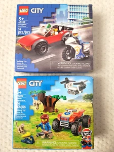 NEW SEALED Lot of 2 LEGO CITY Police Chase & ATV Sets 60300 & 60392 RETIRED! - Picture 1 of 5