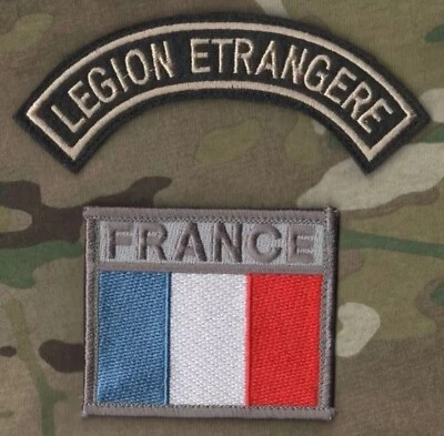 Legión Extranjera Francesa Paracaidista Legion Vêlkrö 2-INSIGNIA: Ffl Tab + Flag - Imagen 1 de 4