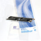 1x Black SS Emblem Badge Sticker for Camaro GM SS Silverado Series Chrome FU