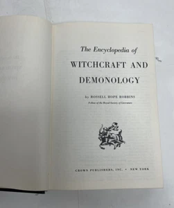 1st Ed. Witchcraft and Demonology Robbins HC Occult Priest Copy Rare Satan Rit. - Picture 1 of 12