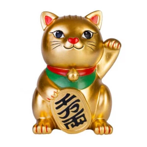 High Quality Golden Lucky Kitty Table Lamp The Perfect Combo of Function & Decor - Picture 1 of 1