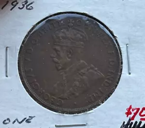 Australia 1936 1 centavo - Imagen 1 de 2