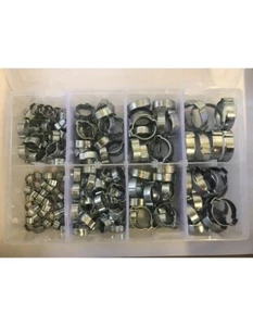 DOUBLE EAR O CLIP KIT 194pcs STAINLESS STEEL (R'ment) - Picture 1 of 3