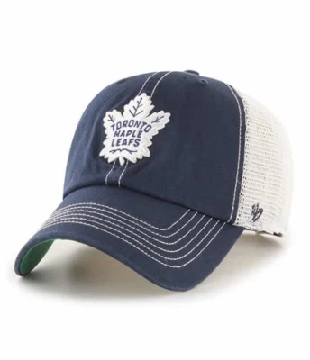 Toronto Maple Leafs '47 Brand Blue Trawler Clean Up Adjustable Trucker Dad Hat - Image 1 of 2