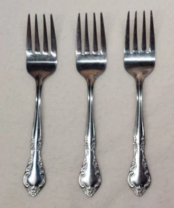 Estia CASCADE Acciaio Inox Lucido Corea 3 Forchette per Insalata 6 1/4" Posate Argenteria - Foto 1 di 4
