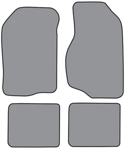 1982-1983 Dodge 400 2 & 4 Door Cutpile Carpet Logo Floor Mat 4pc - Picture 1 of 13