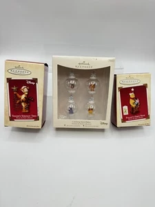 Hallmark Keepsake Ornament Bulbs Winnie the Pooh  Piglet Tigger Lot Of 3 New!! - Picture 1 of 5