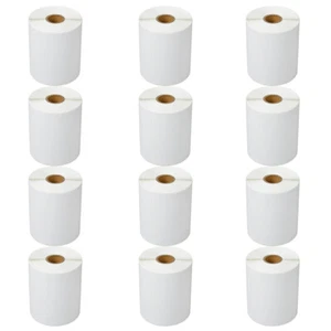 Etiqueta de dirección térmica directa 12 rollos 4"x6" para Zebra TLP3842 3844-Z Eltron ZP450 - Imagen 1 de 24